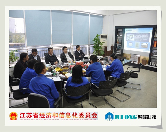 省市經信委領來我司考察重大成果轉化項目進展情況